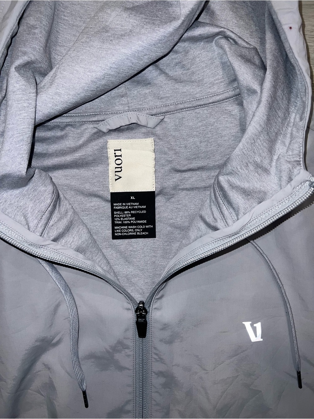 New Vuori Men’s Sunday Element Gray Jacket size XL - Picture 4 of 6